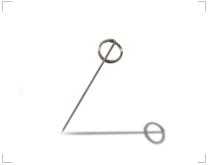 Aiguille intradermique en forme de raquette de tennis