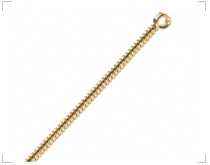 Aiguilles d'acupuncture plaquées or avec poignée en spirale (sans glissière)