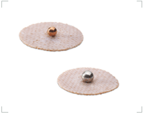 Billes de cuivre et zinc sur adhésif