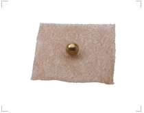 Billes magnétiques plaquées or (800 Gauss) sur adhésif